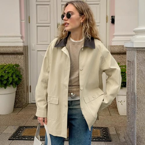 Elegant utility jacket for women made of high-quality material Amarae