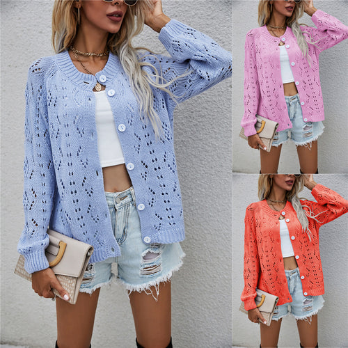 Gilet aérien pour femme avec motif de trous délicat Chic & Stil