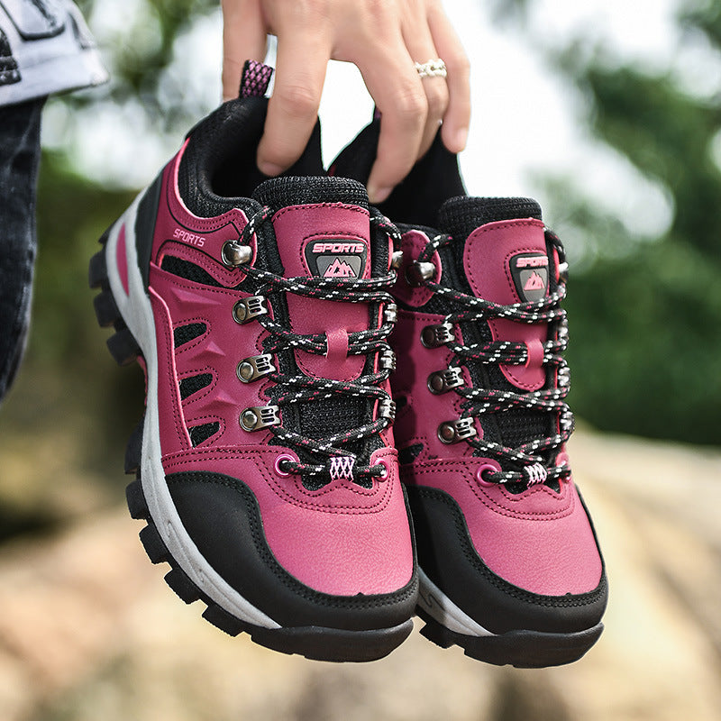 Women Robust Trekking Half Shoe with Reinforced Toe Cap, Padded Shaft and Grippy Multi-Zone Trail Sole Amarae