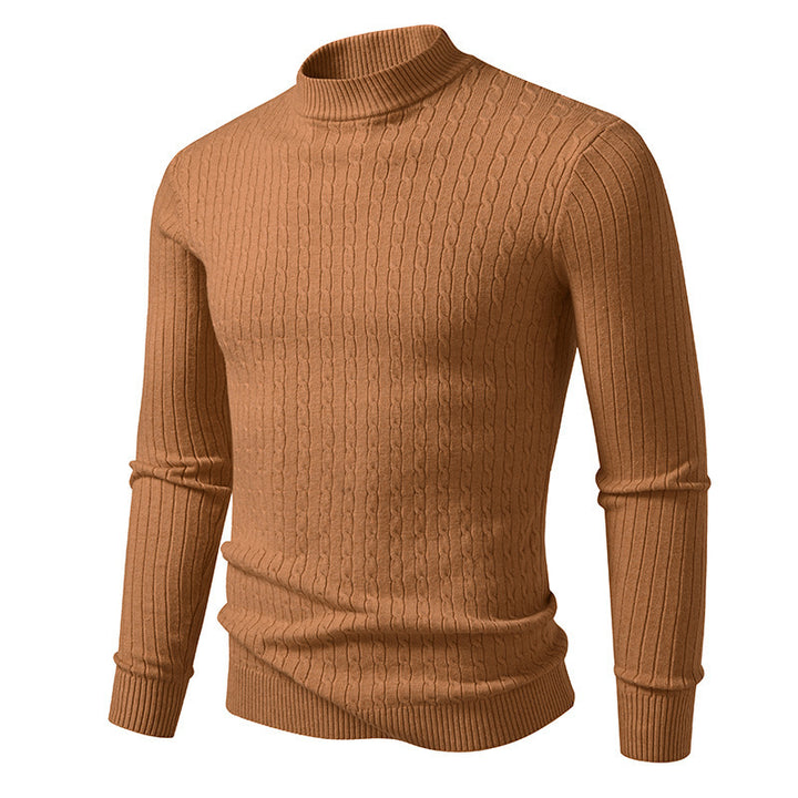 High-quality knitted turtleneck sweater for men Lune London