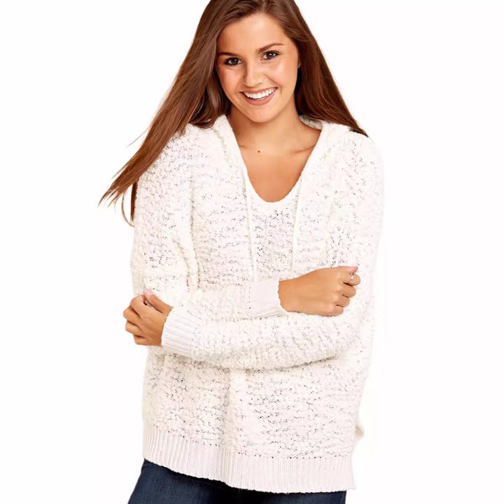 Casual hoodie for women with crochet pattern Lune London