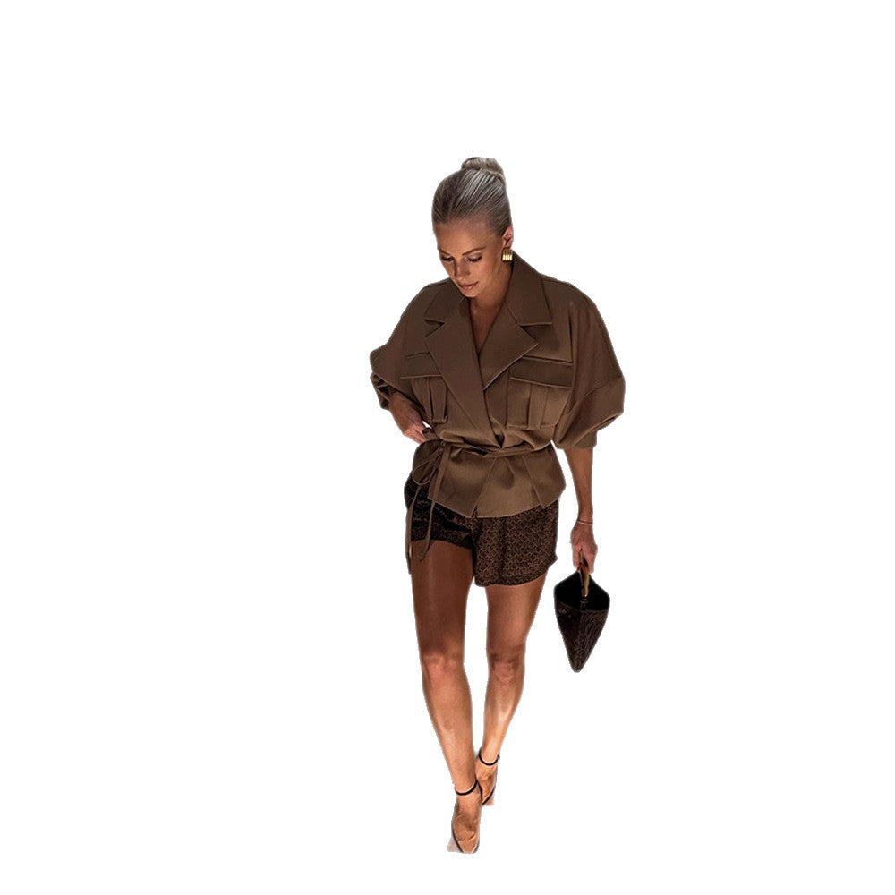Ladies oversized jacket in high-quality fabric Lune London