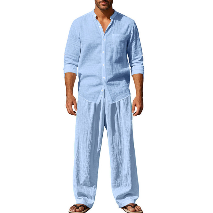 Men complete light linen outfit Lune London