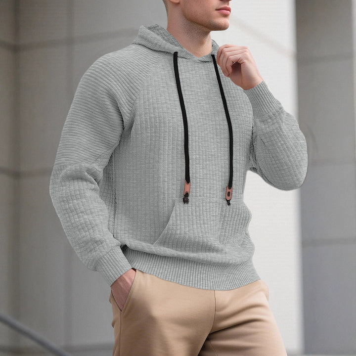 Men's sporty hoodie with innovative structure design and practical drawstrings Lune London