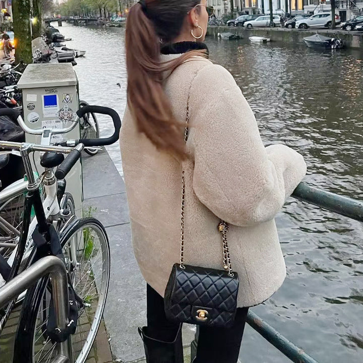 Ladies Oversized Teddy Jacket Lune London