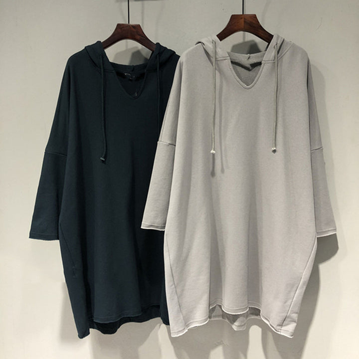 Women's hoodie dress with generous cut and hood Lune London