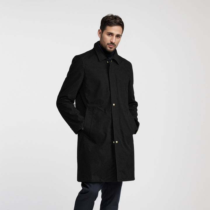Elegant transitional coat for men with practical pockets and water-repellent fabric Lune London