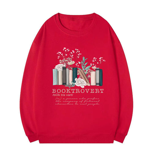 Sweat-shirt pour femmes avec un design de livre ludique et une lettering inspirante Chic & Stil