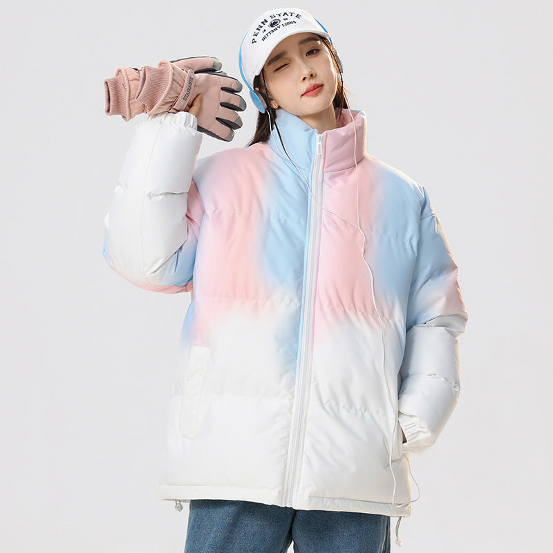 Men's transition jacket padded with trendy color gradient and adjustable hood Lune London