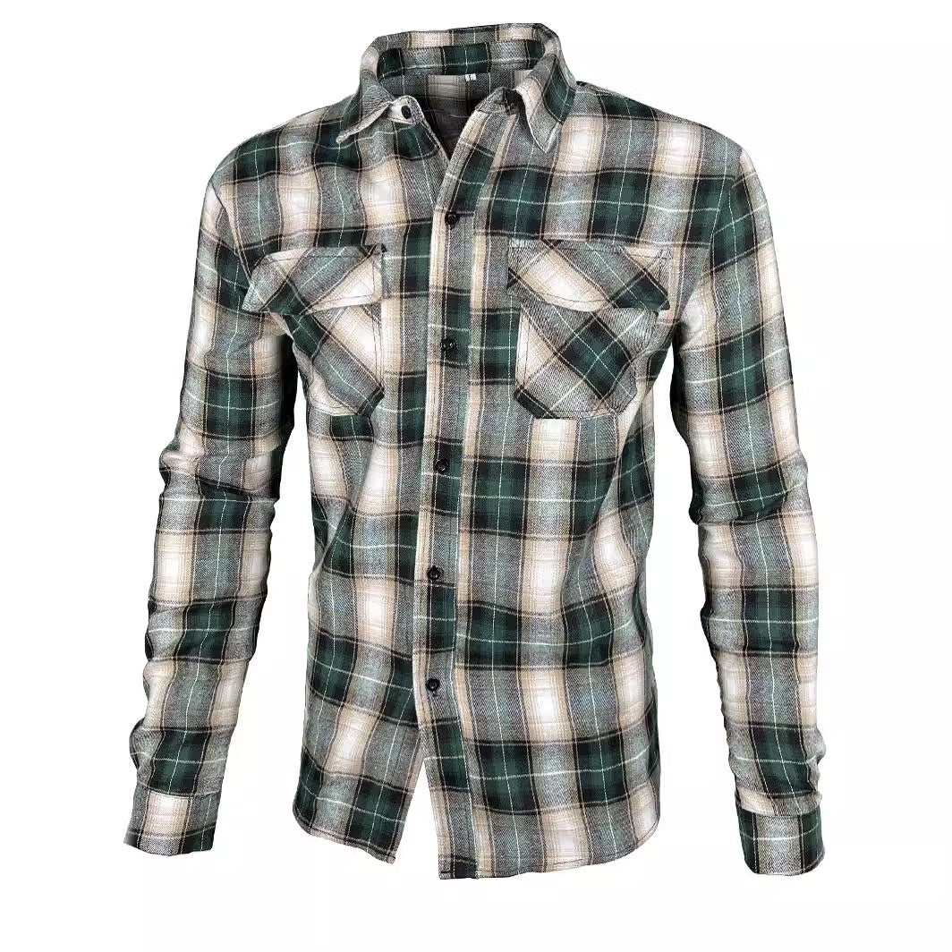 Plaid flannel shirt for men Lune London