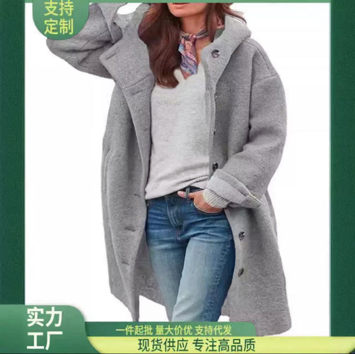 Ladies Oversized Wool Coat Amarae
