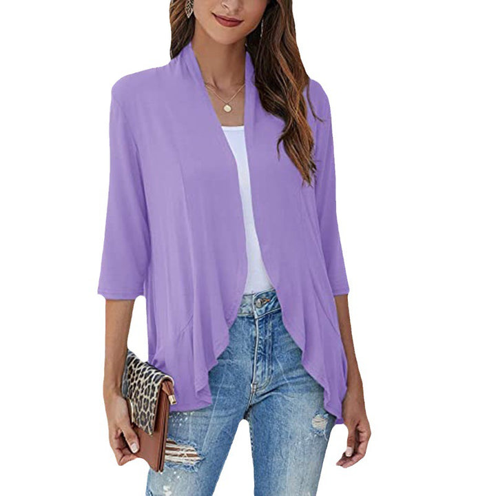 Cardigan for women with an open front design and practical pockets Lune London