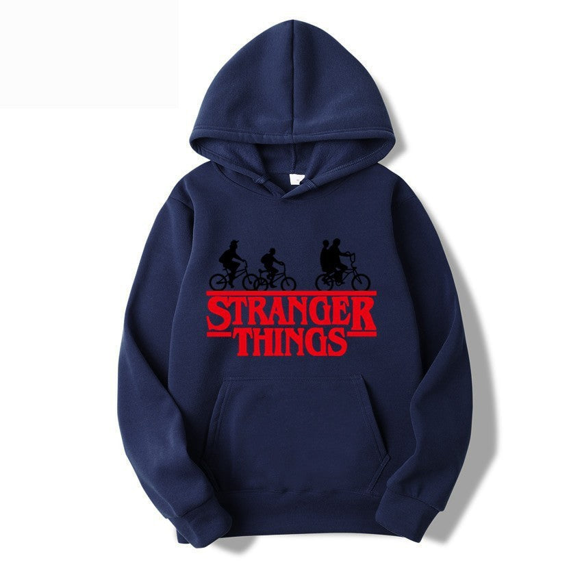 Women's hooded sweatshirt with creative Stranger Things design Chic & Stil