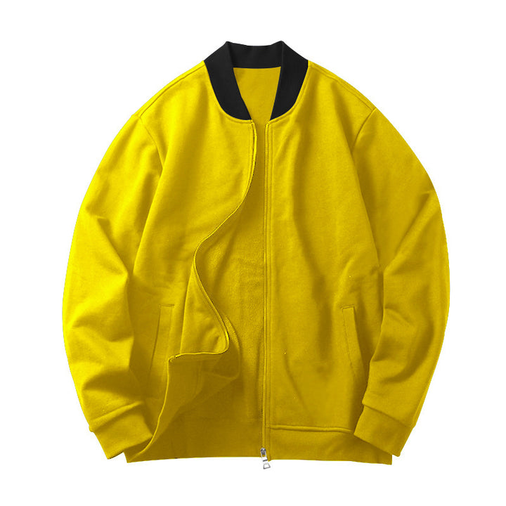 Sporty bomber jacket for men with elastic inserts and practical zipper Lune London