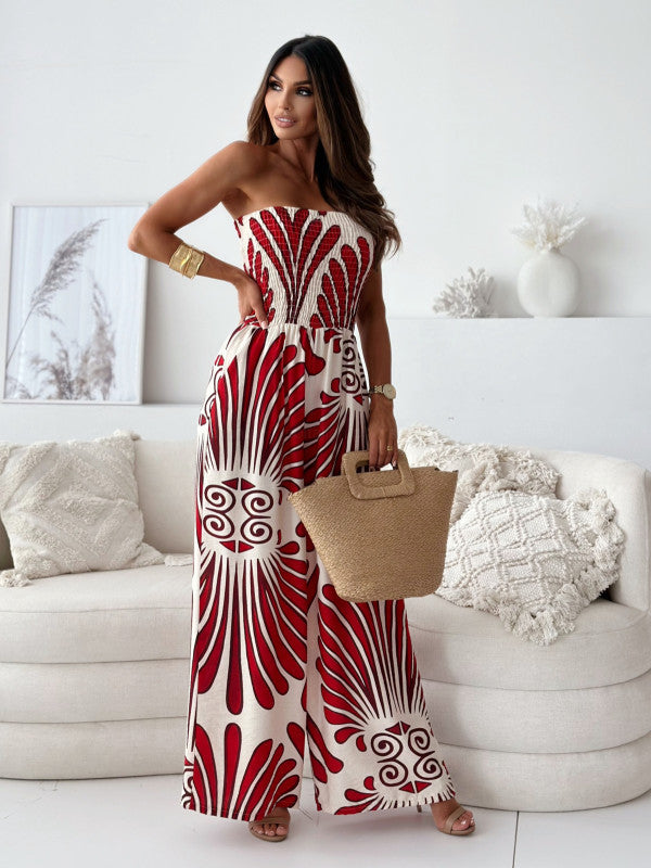 Ladies Sleeveless Wide Pants Lune London