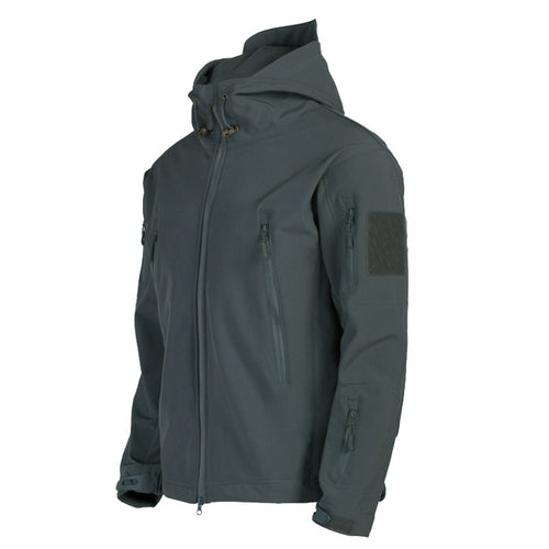 Versatile softshell jacket for men with removable hood Amarae