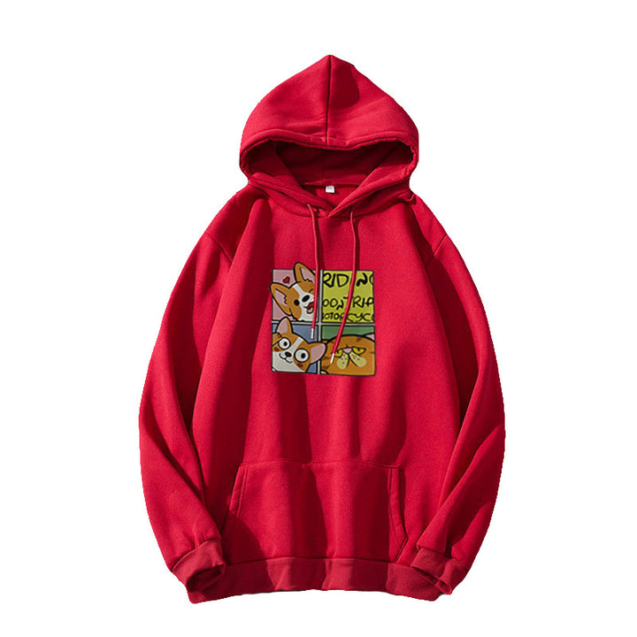Women's Hoodie with Cute Dog Design Chic & Stil