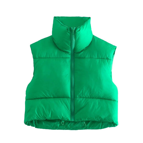 Ladies short quilted jacket with high collar Amarae