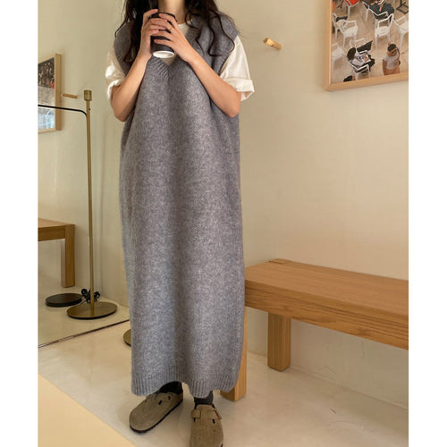 Amarae Comfortable Knit Maxi Dress for Women