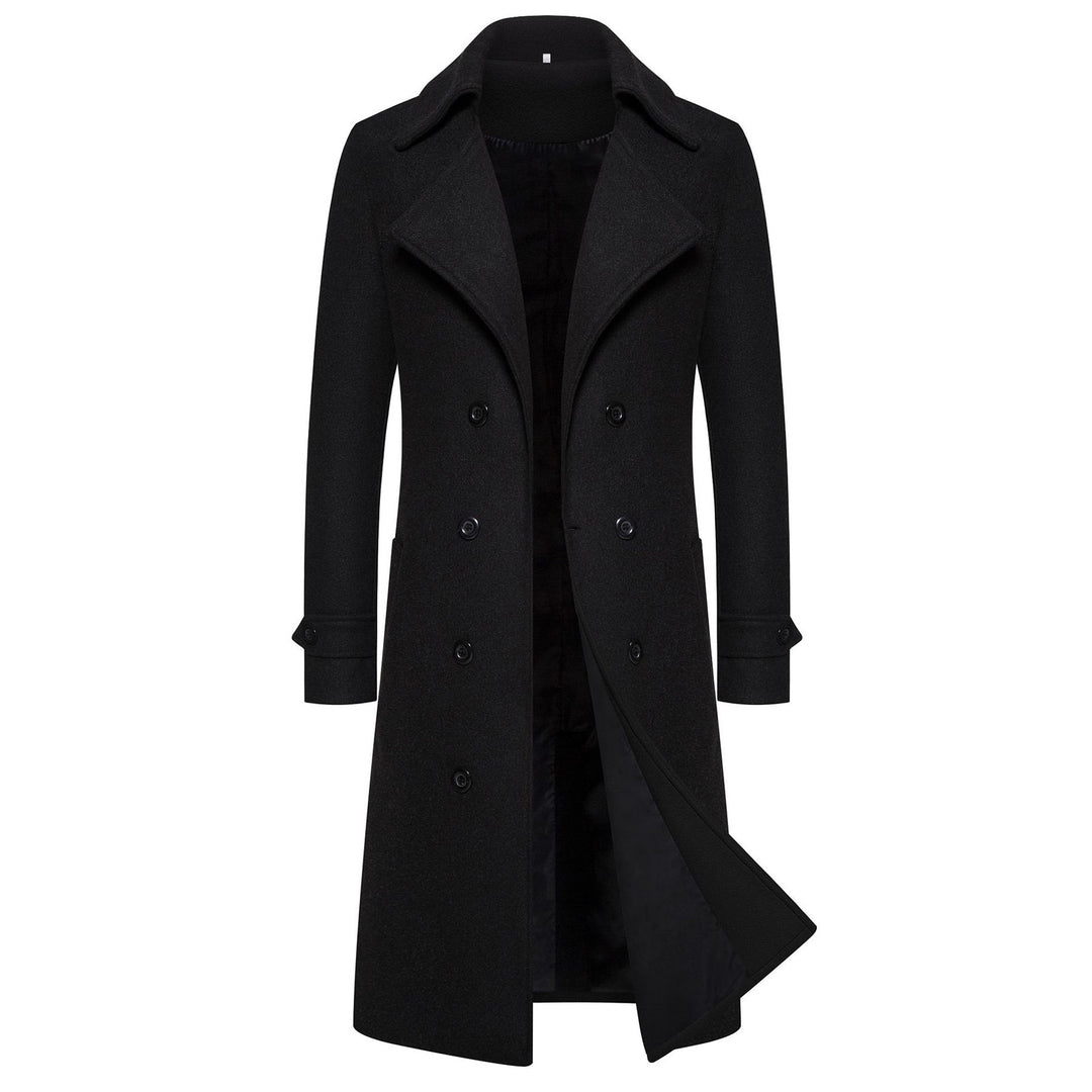 Men's wool double-breasted coat with modern cut Lune London