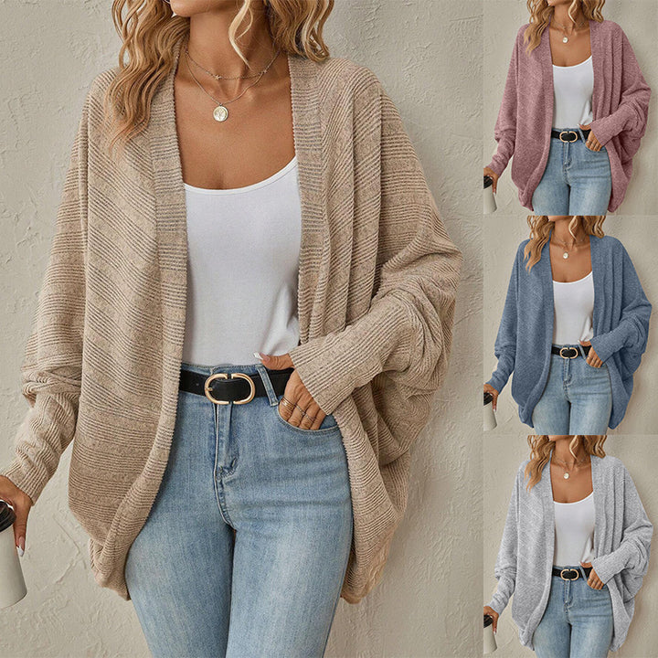 Women casual knitted cardigan with oversized fit and relaxed sleeves Lune London