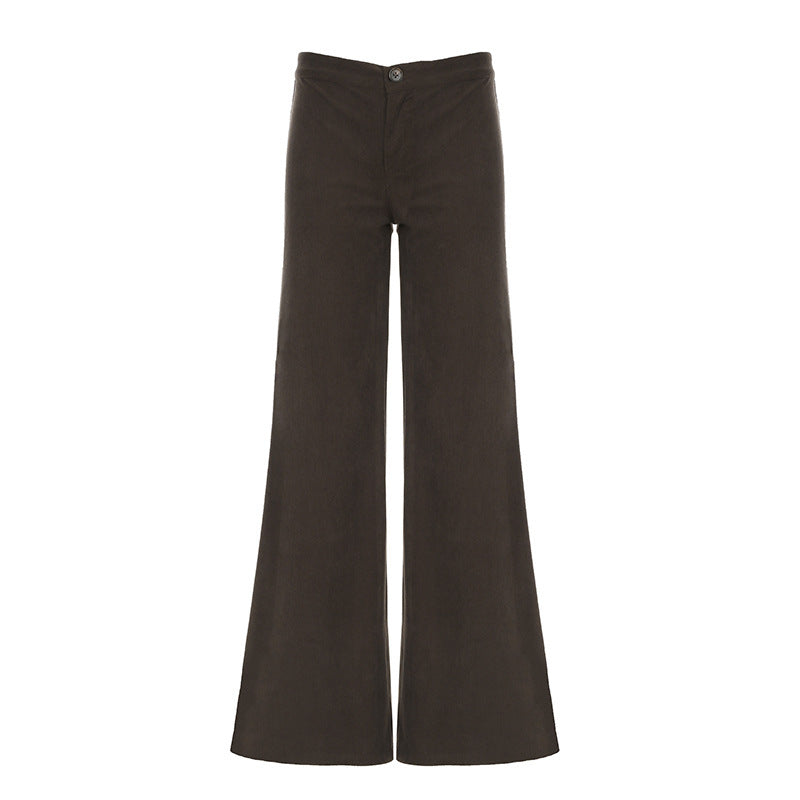 Wide-leg trousers for women in soft high-waisted fabric Lune London