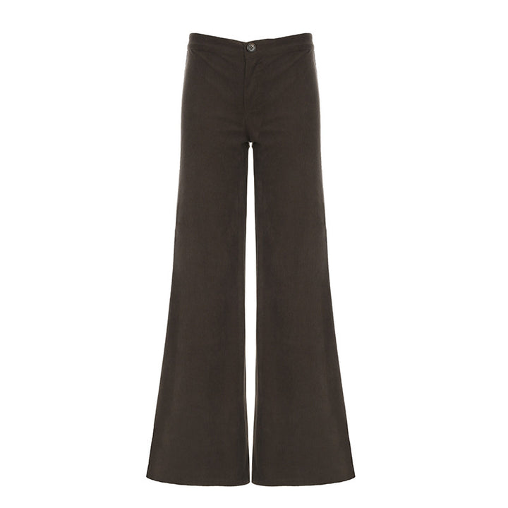 Wide-leg trousers for women in soft high-waisted fabric Lune London