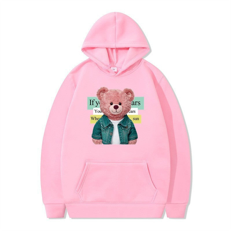 Women Hoodie with cute bear motif Chic & Stil