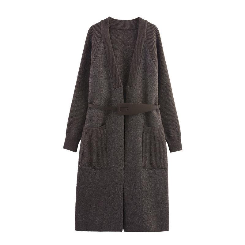 Knit coat woman with an elegant fit and practical pockets Lune London