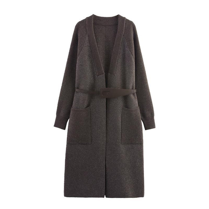 Knit coat woman with an elegant fit and practical pockets Lune London