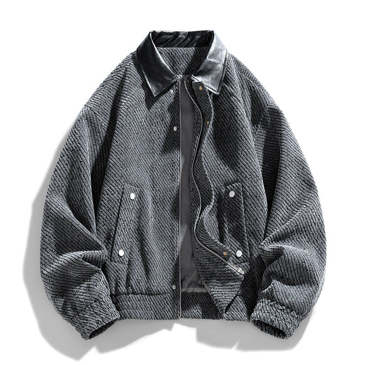 Ladies fashionable quilted jacket with shiny collar Lune London