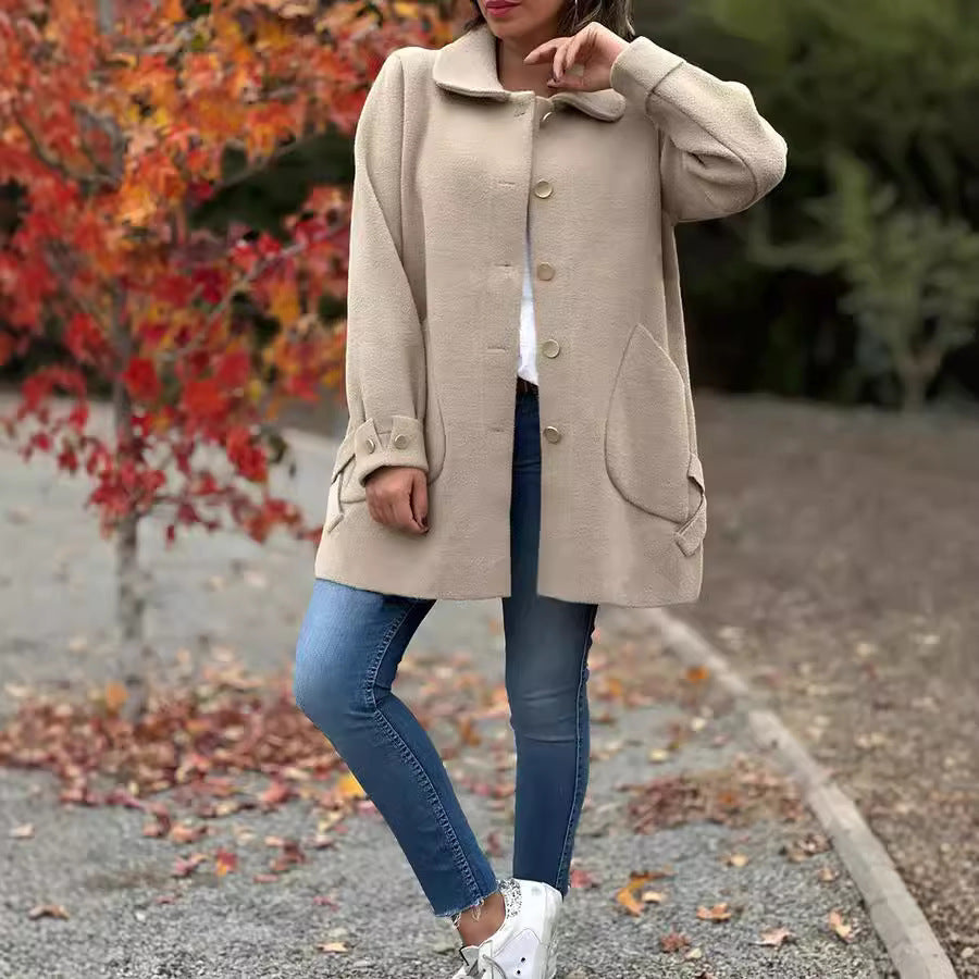Elegant and casual wool coat for women Lune London