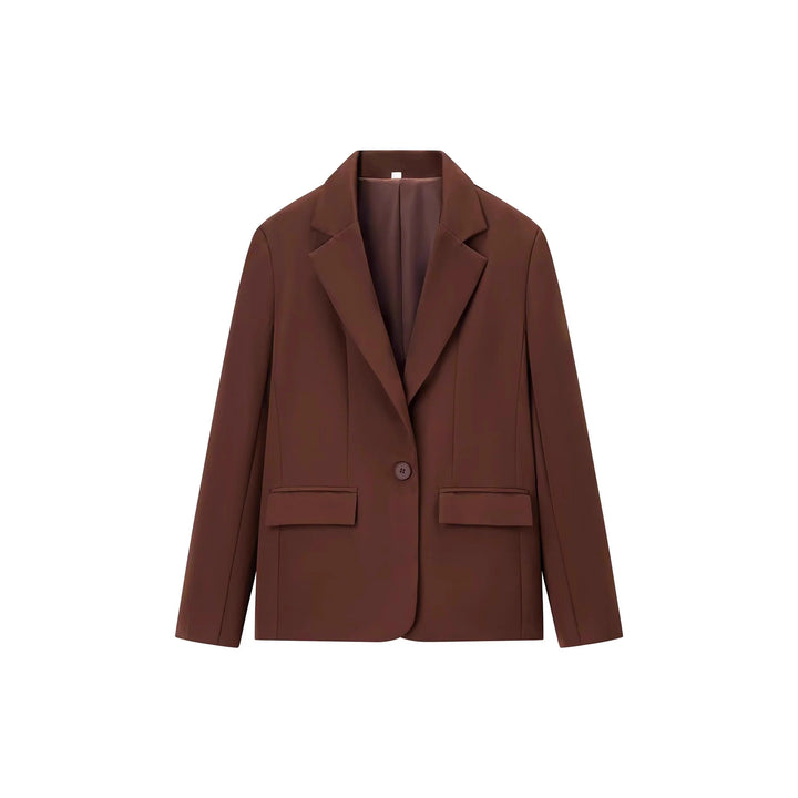 Ladies elegant suit set with fitted blazer and wide trousers Lune London