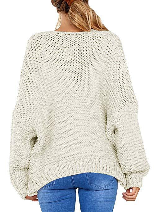 Chunky knit jacket for women with a relaxed fit and voluminous sleeves Lune London