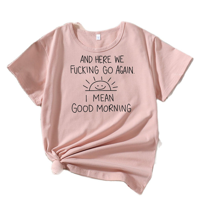 Graphic quote t-shirt women relaxed fit Lune London