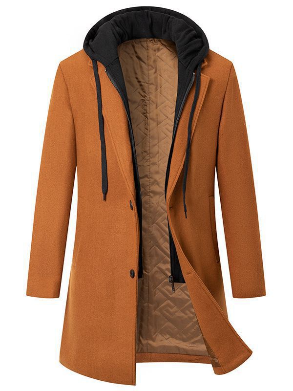 Elegant women's coat with removable hood and fleece lining Lune London