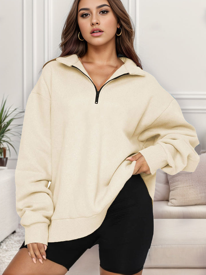 Oversized sweatshirt for women with high collar Amarae