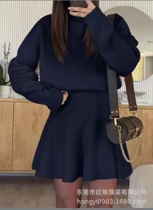 Robe sweat décontractée pour femmes avec des manches hautes Chic & Stil