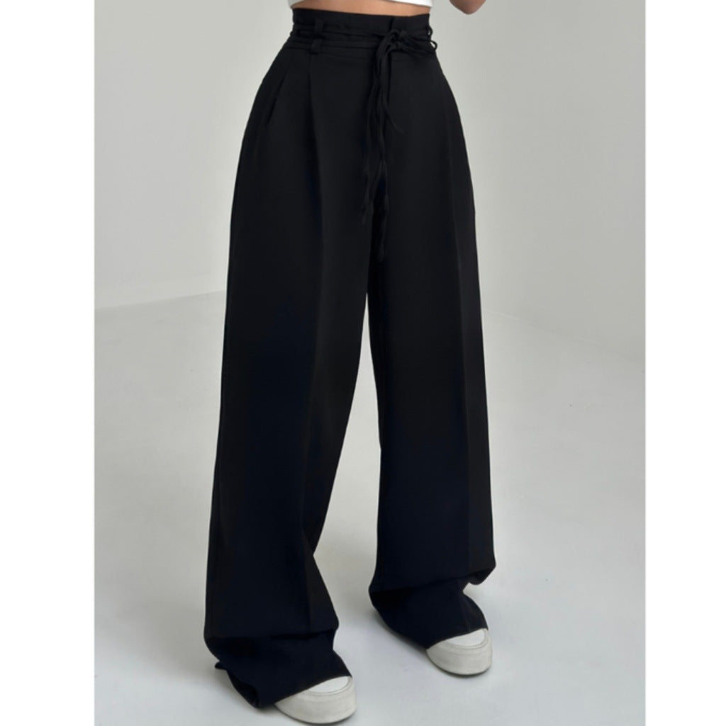 Pantalons plissés confortables pour femmes avec taille élastique Chic & Stil