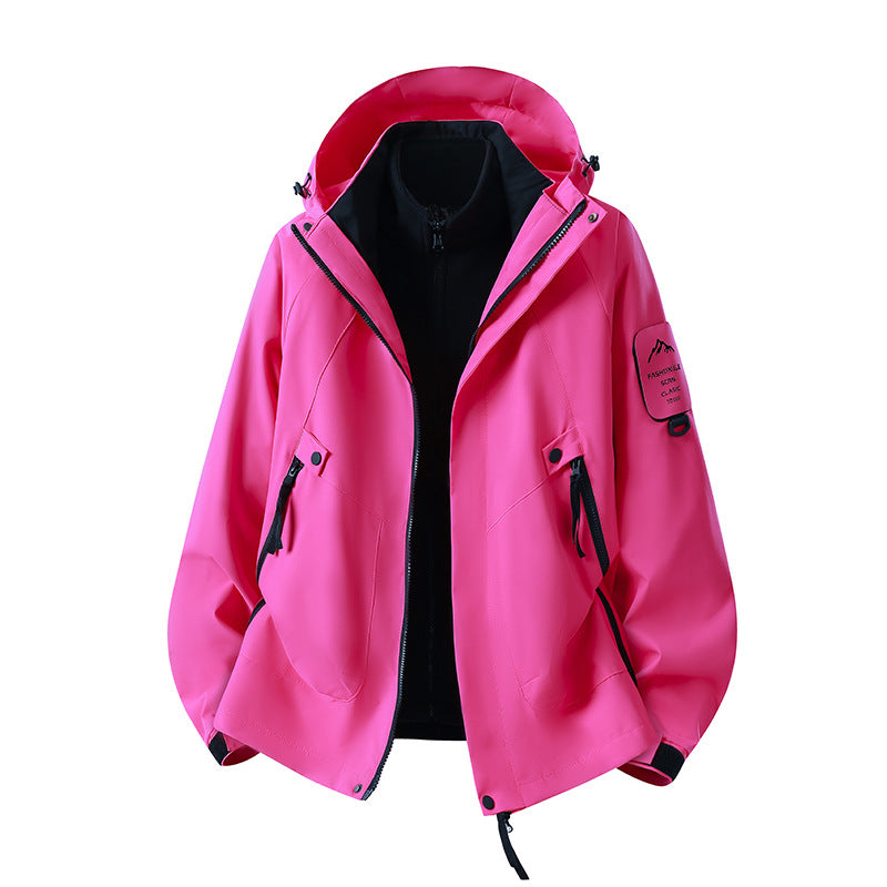 Men's Two-in-One Weather Protection Jacket with Removable Padded Vest and Adjustable Hood Amarae