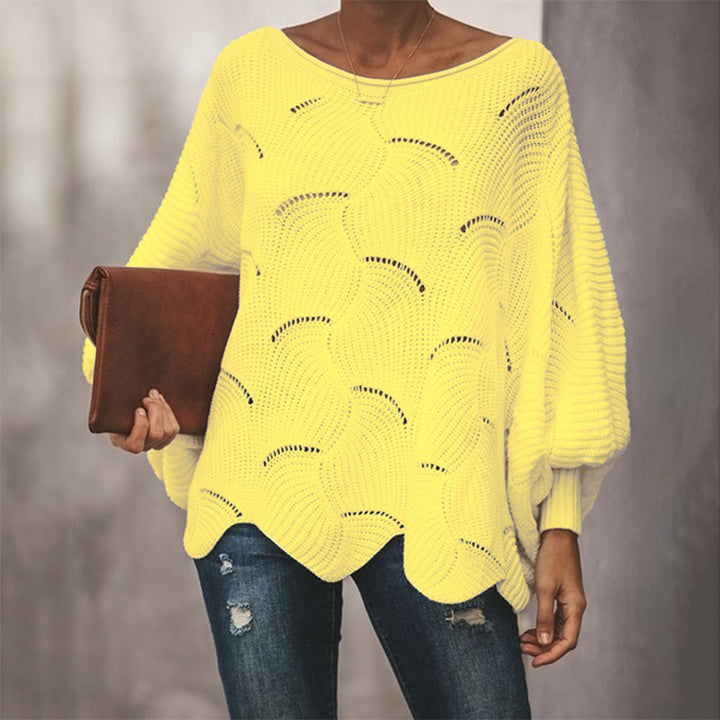 Ladies Elegant Knit Top with Relaxed Fit and Airy Knits Lune London