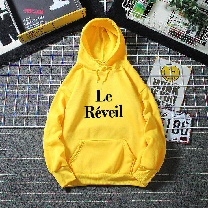 Ladies hoodie with stylish lettering Chic & Stil