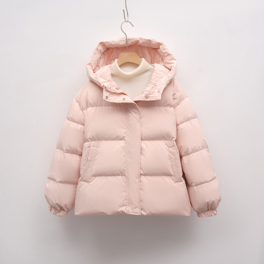 Ladies winter fashion coat with voluminous puff sleeves Lune London