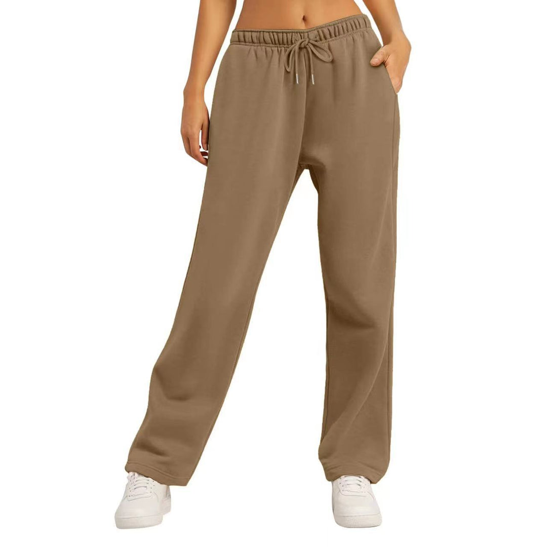 Women's comfortable casual pants with elastic waistband and side pockets Chic & Stil