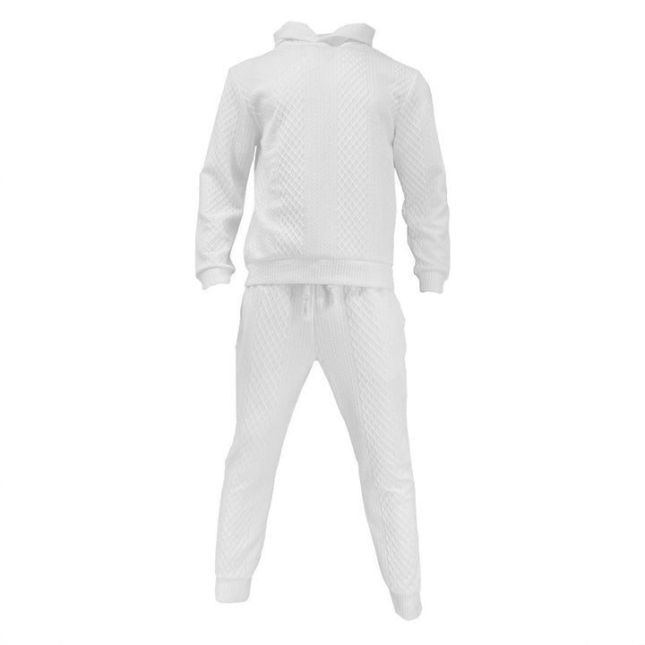 Lune London textured design men's hoodie and jogger pants set