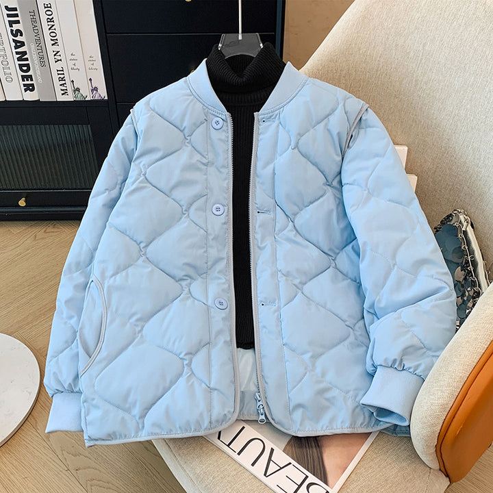 Ladies quilted jacket with zip and practical pockets Amarae