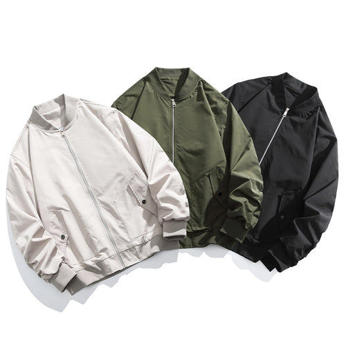 Casual bomber jacket for women with side pockets and zipper Amarae