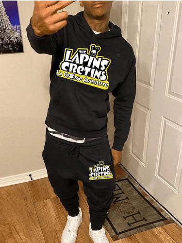 Men's hoodie and jogger set with eye-catching print Amarae