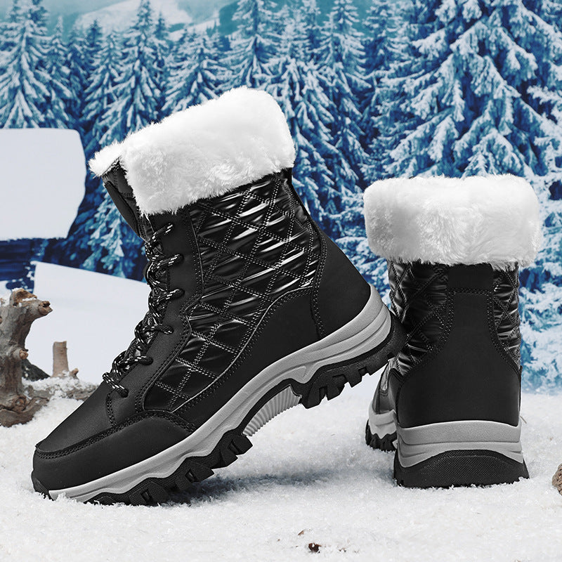 Women’s winter boots lined with non-slip sole and insulating synthetic fur Lune London