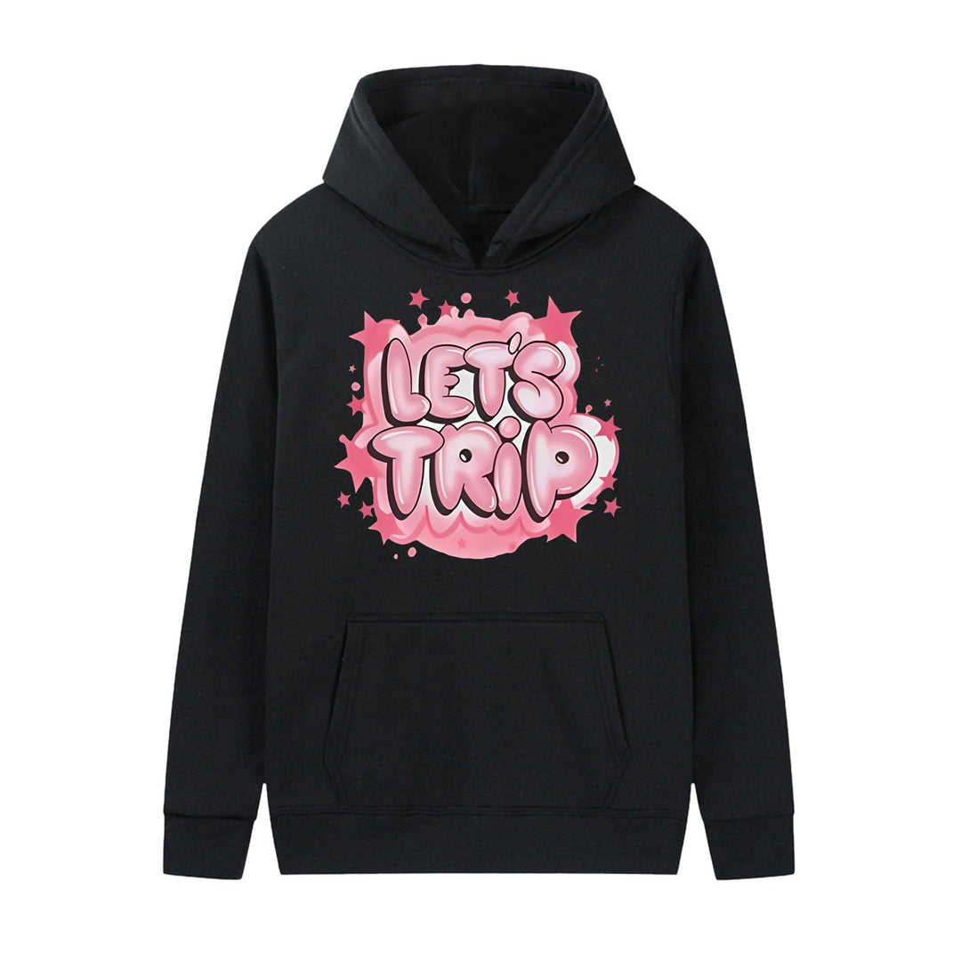 Women's hoodie with stylish graffiti print and comfortable fit Chic & Stil